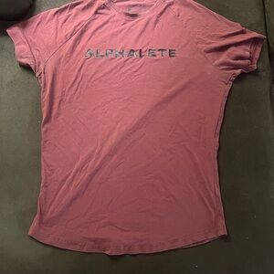 Alphalete Burgundy Performance Tee
